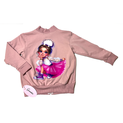 Bluza bawełniana dziewczęca GREMTEX